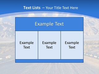 Savanna Blue Dune PowerPoint Template