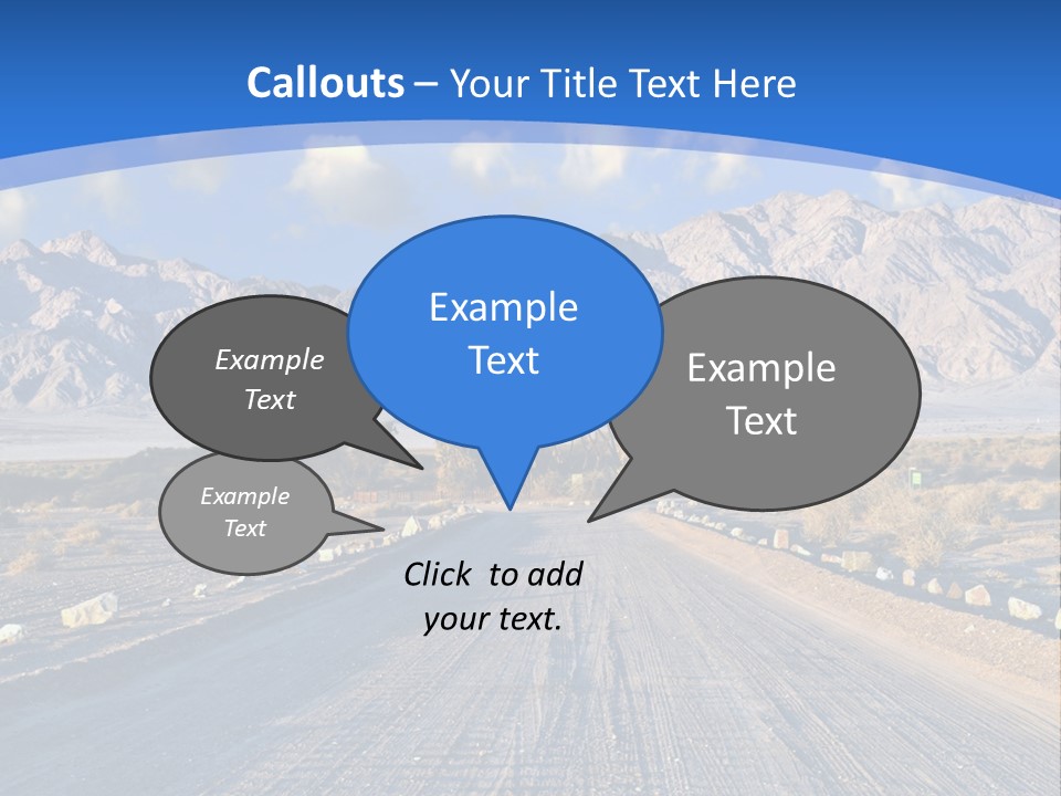 Savanna Blue Dune PowerPoint Template