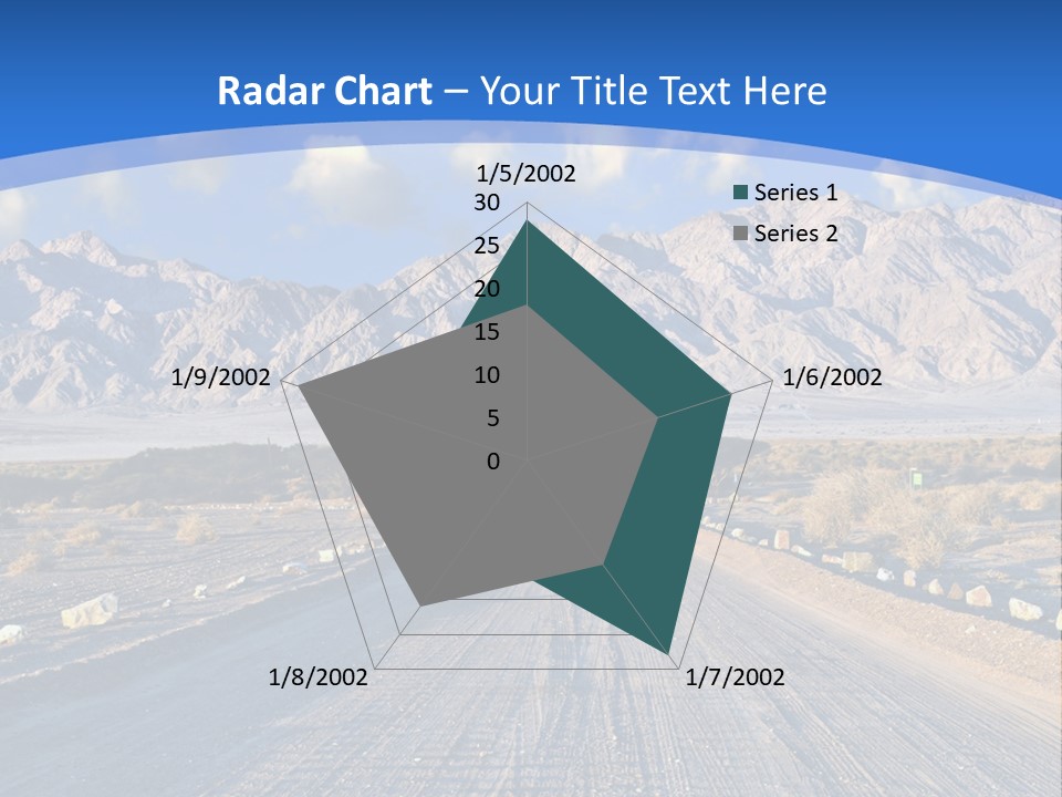 Savanna Blue Dune PowerPoint Template