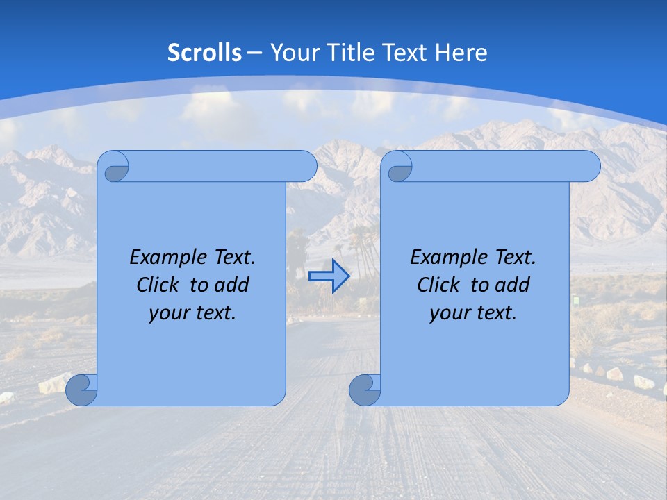 Savanna Blue Dune PowerPoint Template