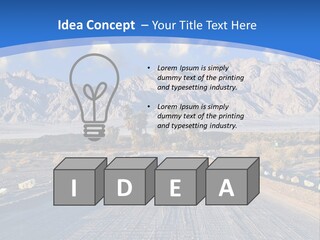 Savanna Blue Dune PowerPoint Template