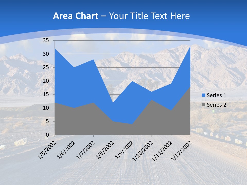 Savanna Blue Dune PowerPoint Template