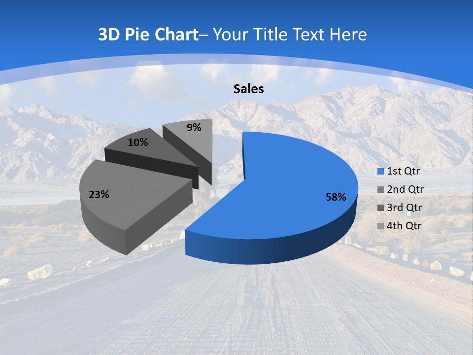 Savanna Blue Dune PowerPoint Template
