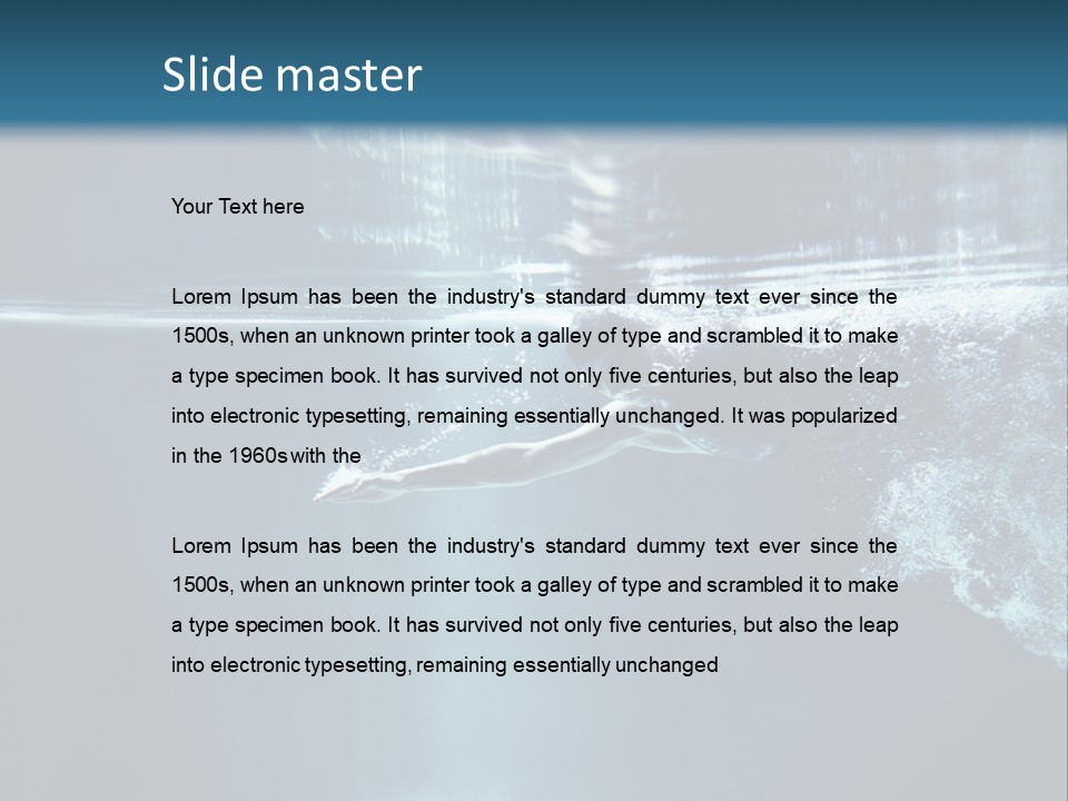 Horizontal Winner Muscular PowerPoint Template