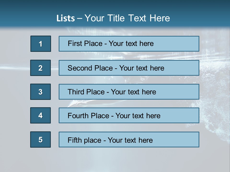Horizontal Winner Muscular PowerPoint Template