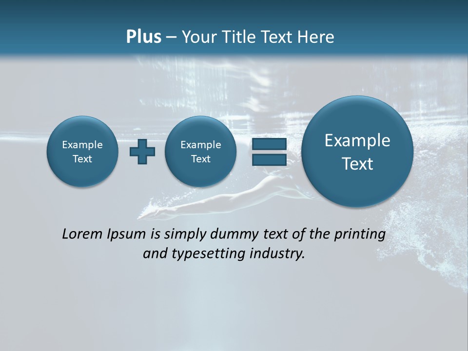Horizontal Winner Muscular PowerPoint Template