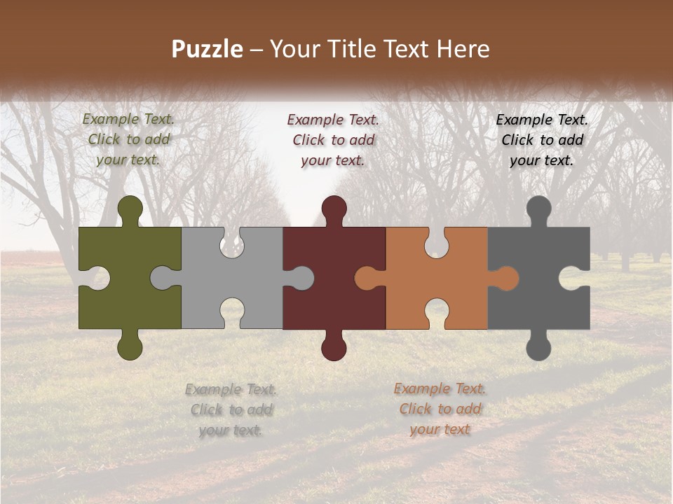 Photography Farm Trees PowerPoint Template