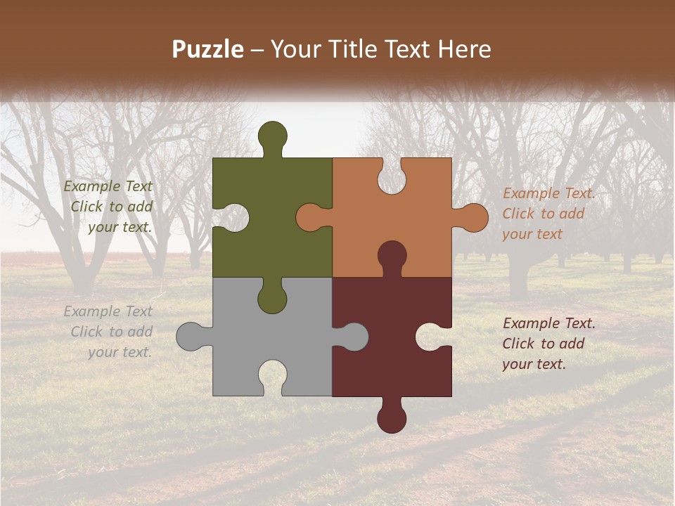 Photography Farm Trees PowerPoint Template