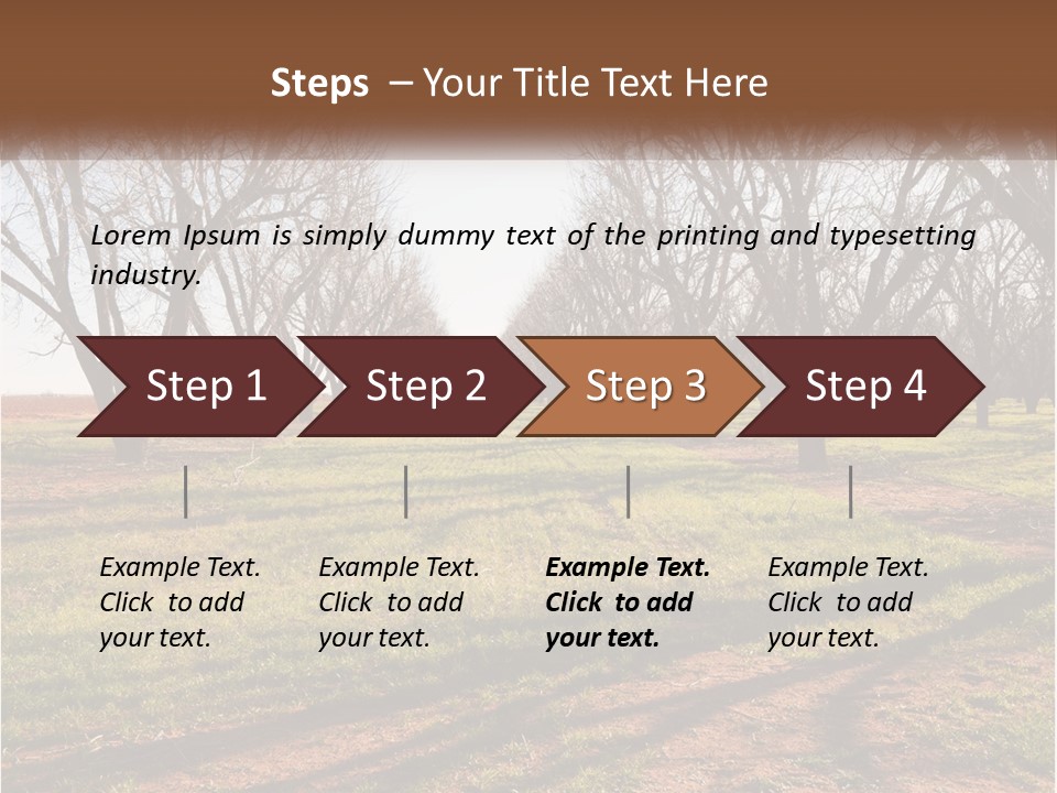 Photography Farm Trees PowerPoint Template