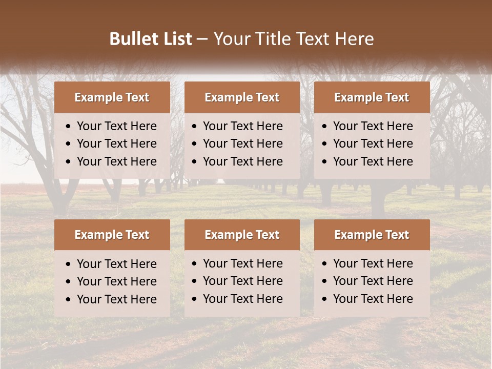 Photography Farm Trees PowerPoint Template