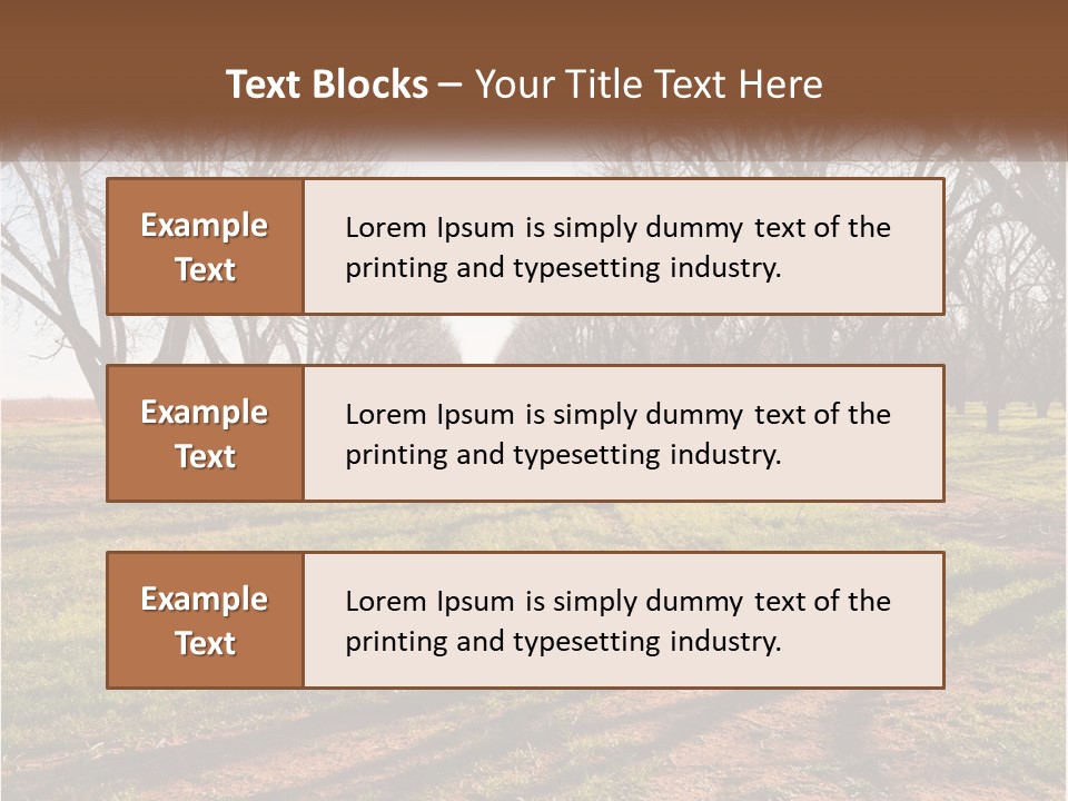 Photography Farm Trees PowerPoint Template