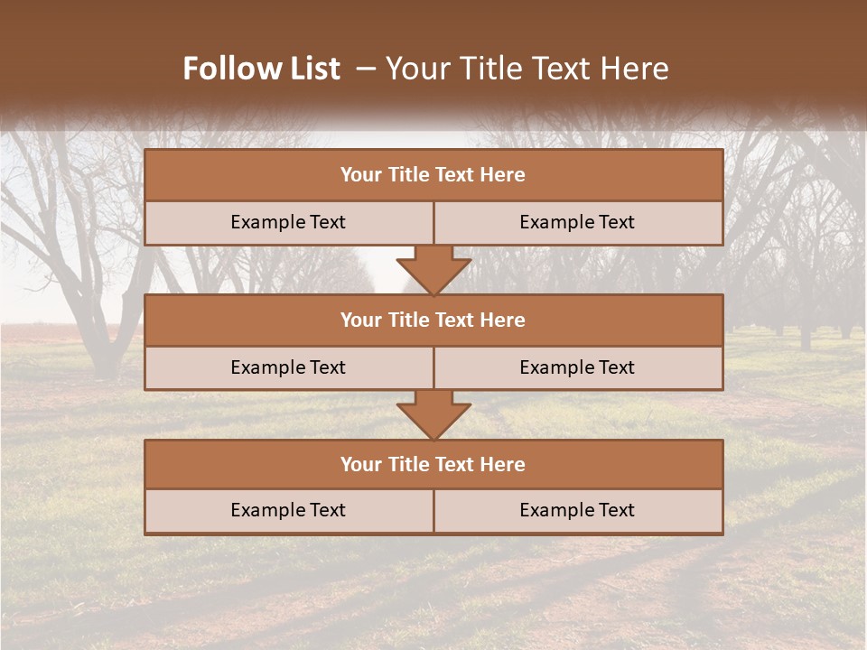 Photography Farm Trees PowerPoint Template