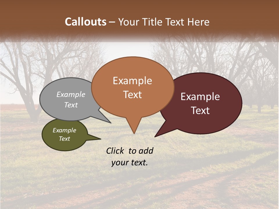 Photography Farm Trees PowerPoint Template