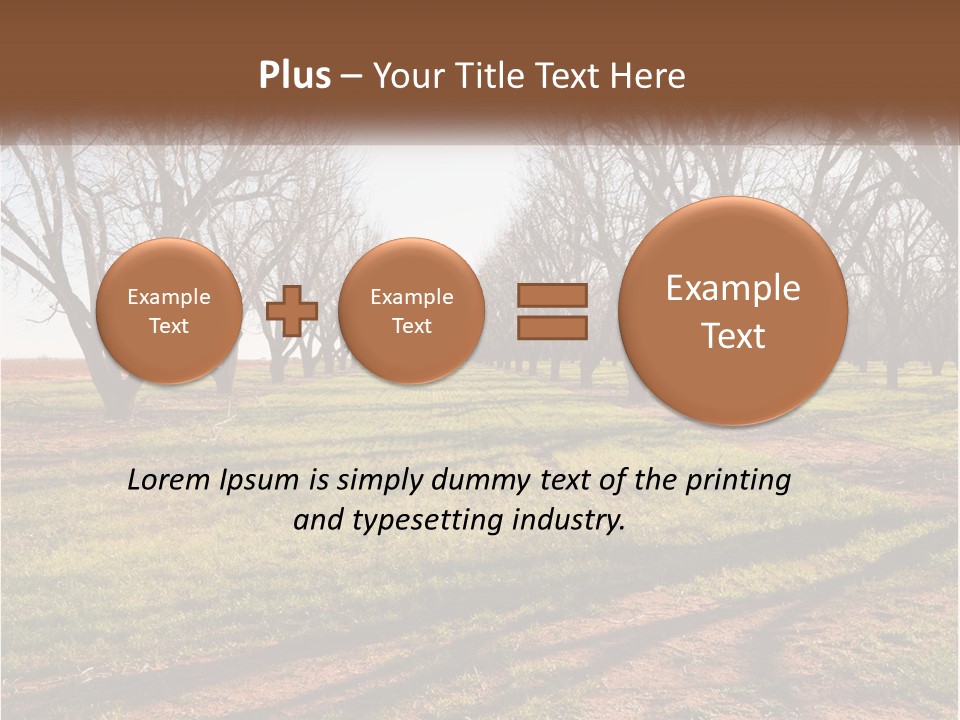 Photography Farm Trees PowerPoint Template