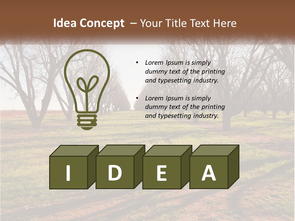 Photography Farm Trees PowerPoint Template