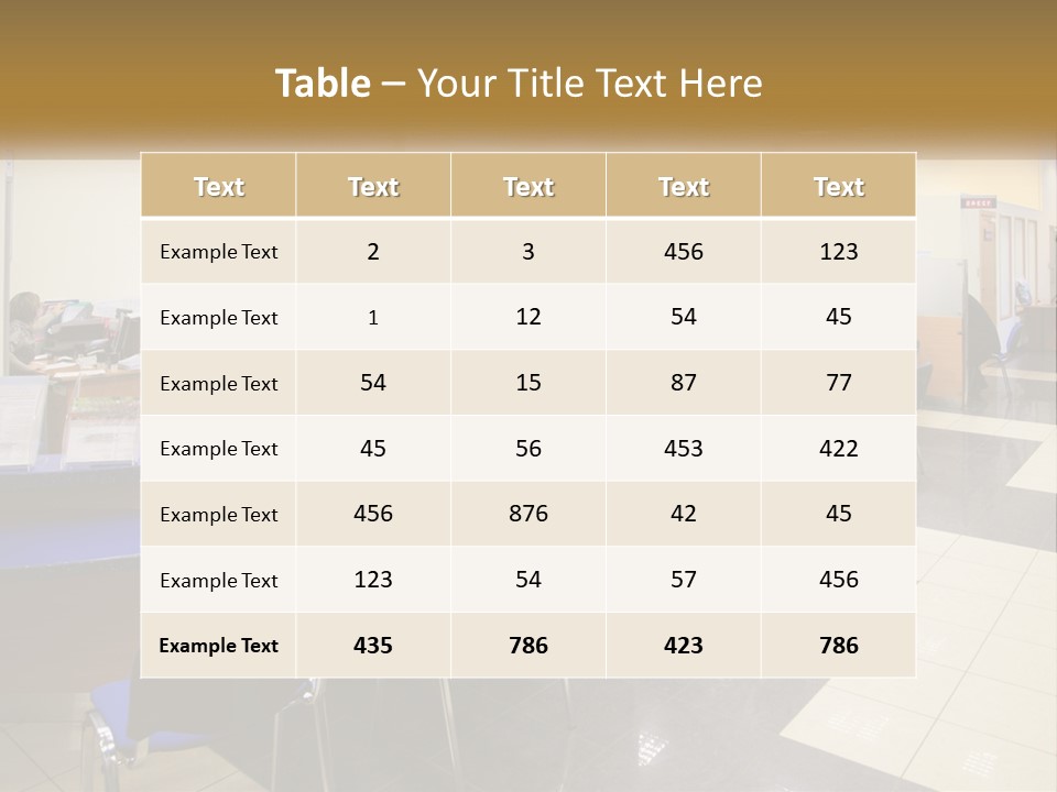 A Group Of People Sitting At Desks In An Office PowerPoint Template