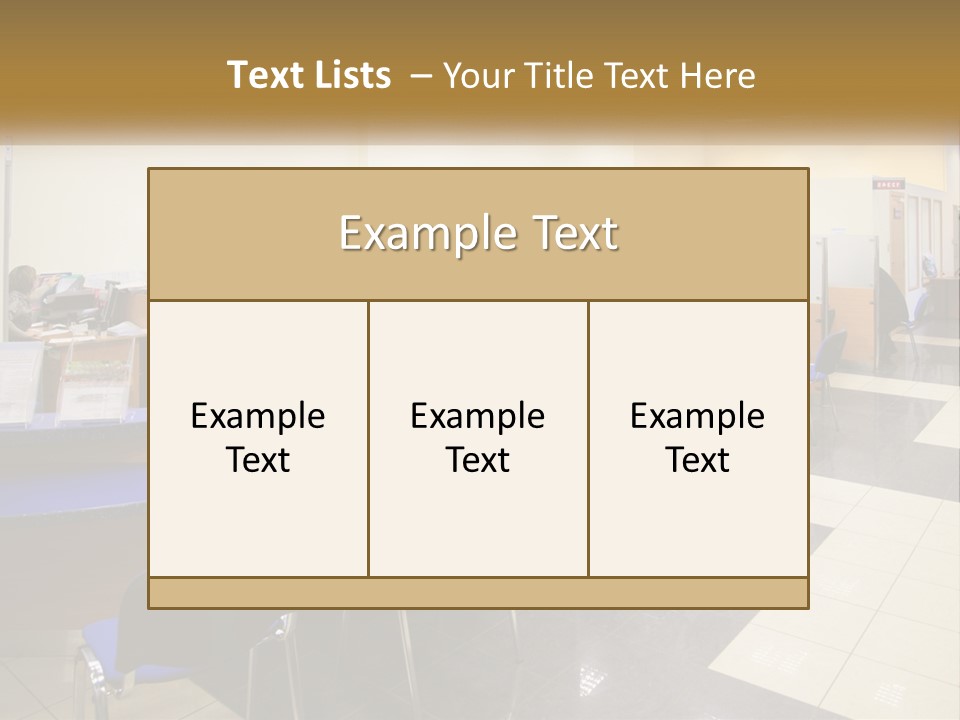 A Group Of People Sitting At Desks In An Office PowerPoint Template