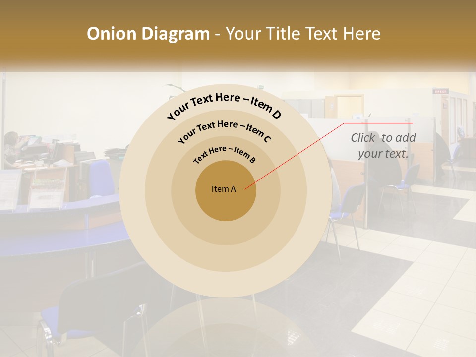 A Group Of People Sitting At Desks In An Office PowerPoint Template