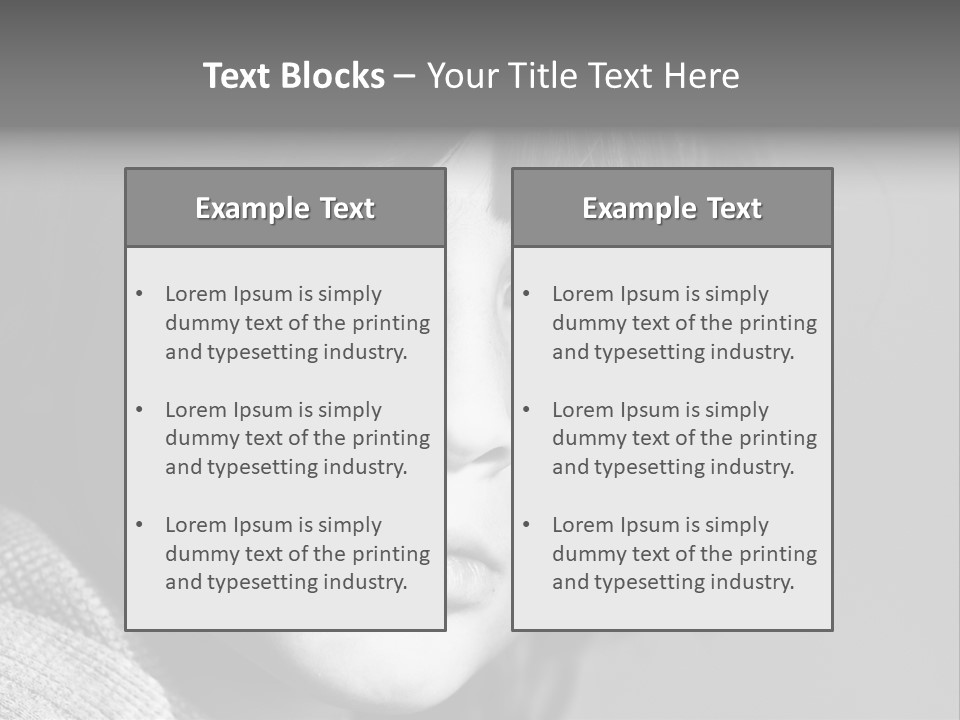 City Life Emotional Stress Threats PowerPoint Template