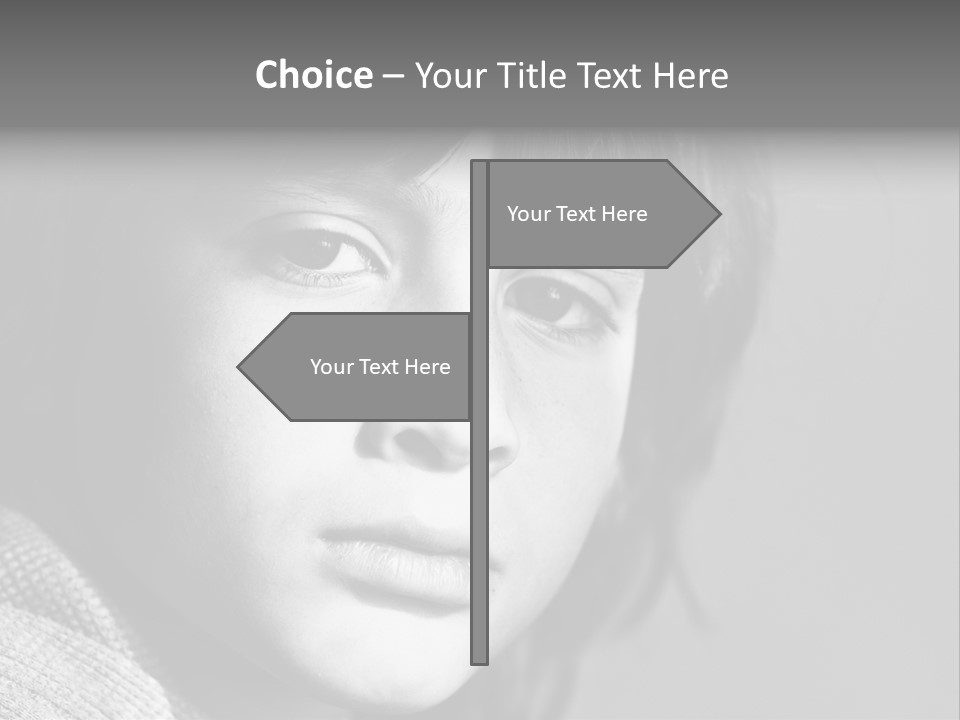 City Life Emotional Stress Threats PowerPoint Template