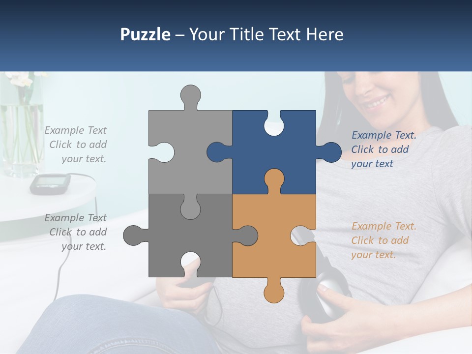 Foetus Thirties Listening PowerPoint Template