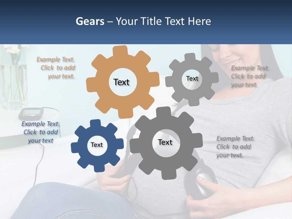 Foetus Thirties Listening PowerPoint Template