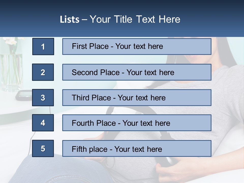 Foetus Thirties Listening PowerPoint Template