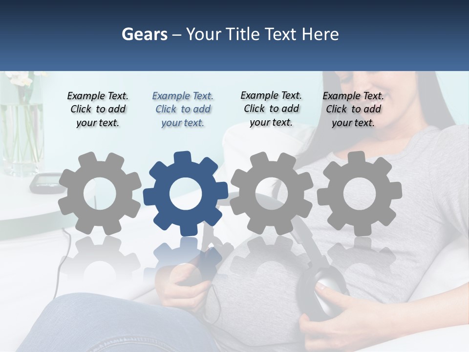 Foetus Thirties Listening PowerPoint Template