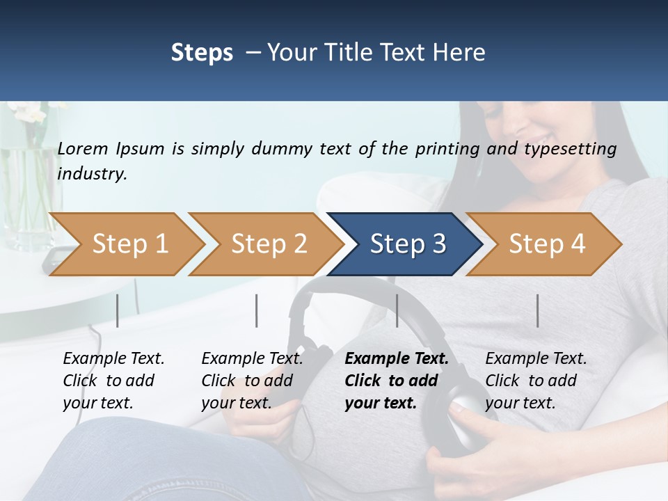 Foetus Thirties Listening PowerPoint Template