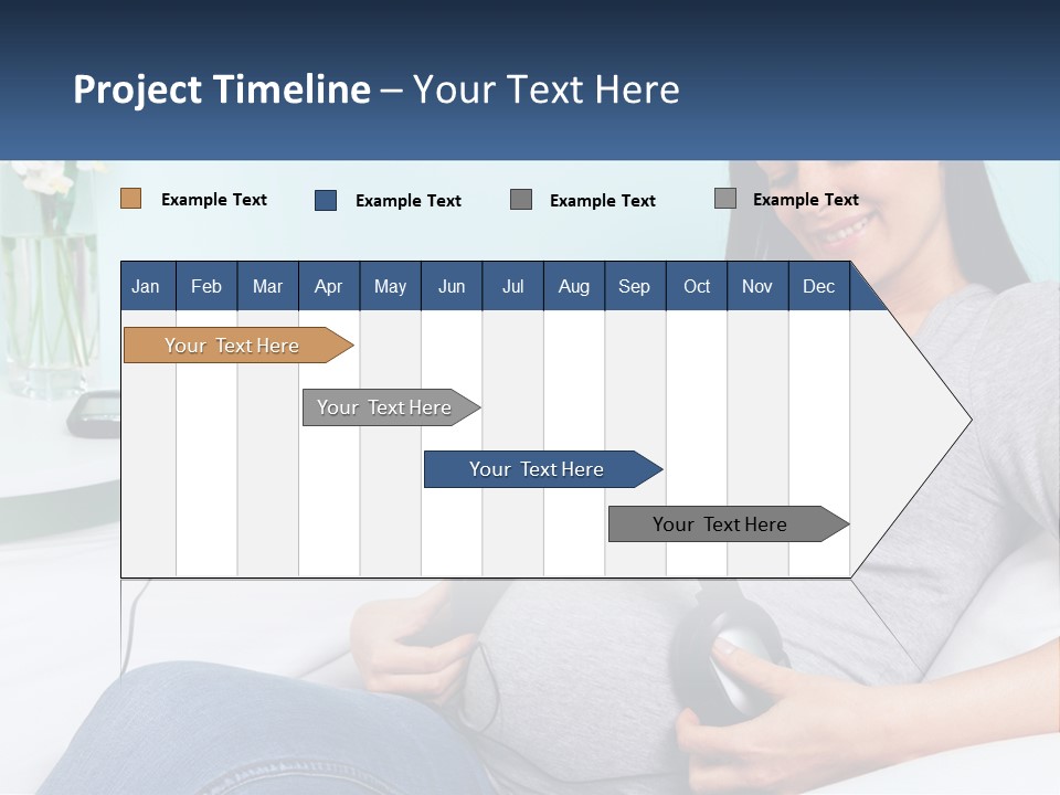 Foetus Thirties Listening PowerPoint Template