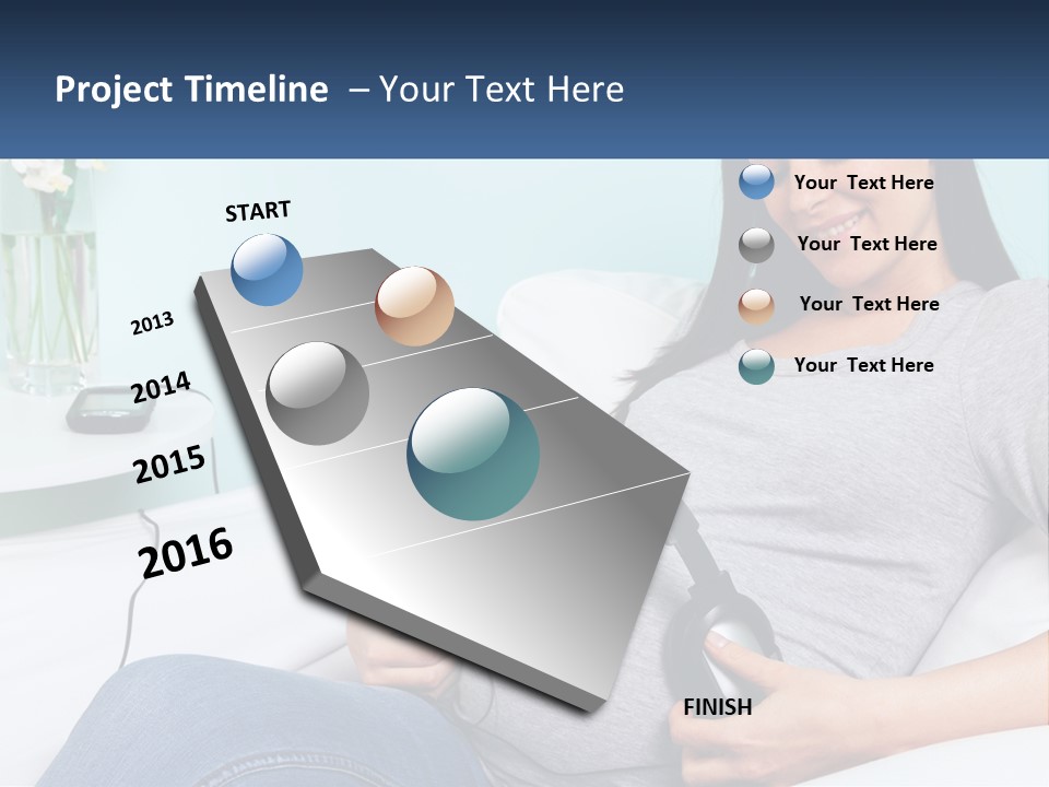 Foetus Thirties Listening PowerPoint Template