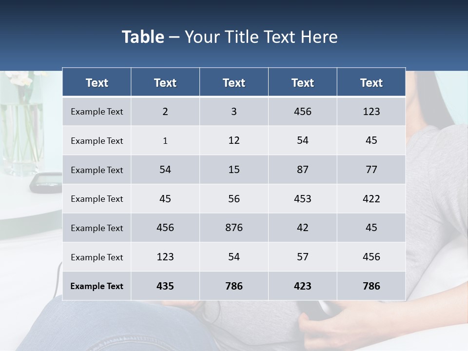 Foetus Thirties Listening PowerPoint Template