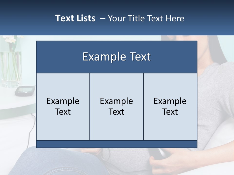Foetus Thirties Listening PowerPoint Template