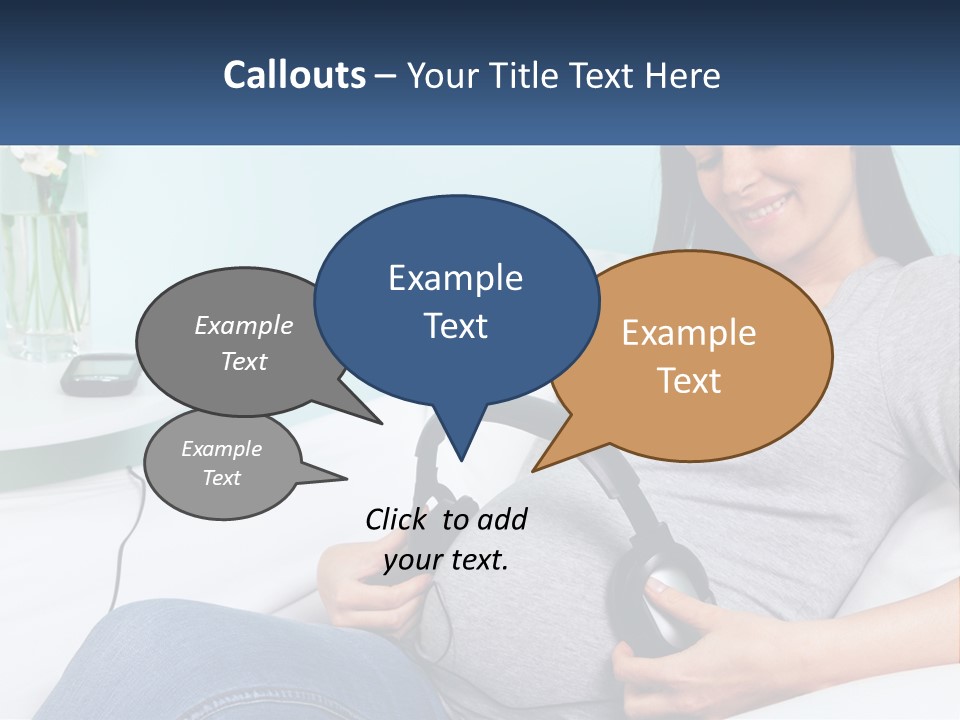 Foetus Thirties Listening PowerPoint Template
