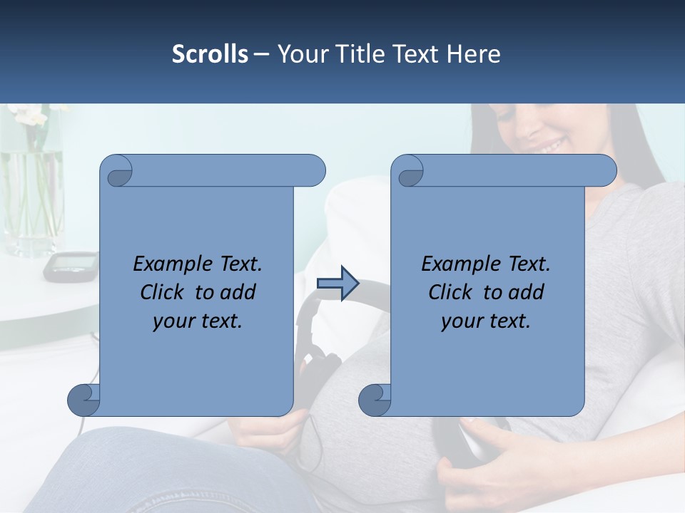Foetus Thirties Listening PowerPoint Template