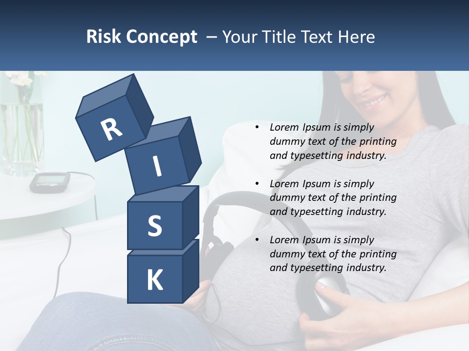 Foetus Thirties Listening PowerPoint Template