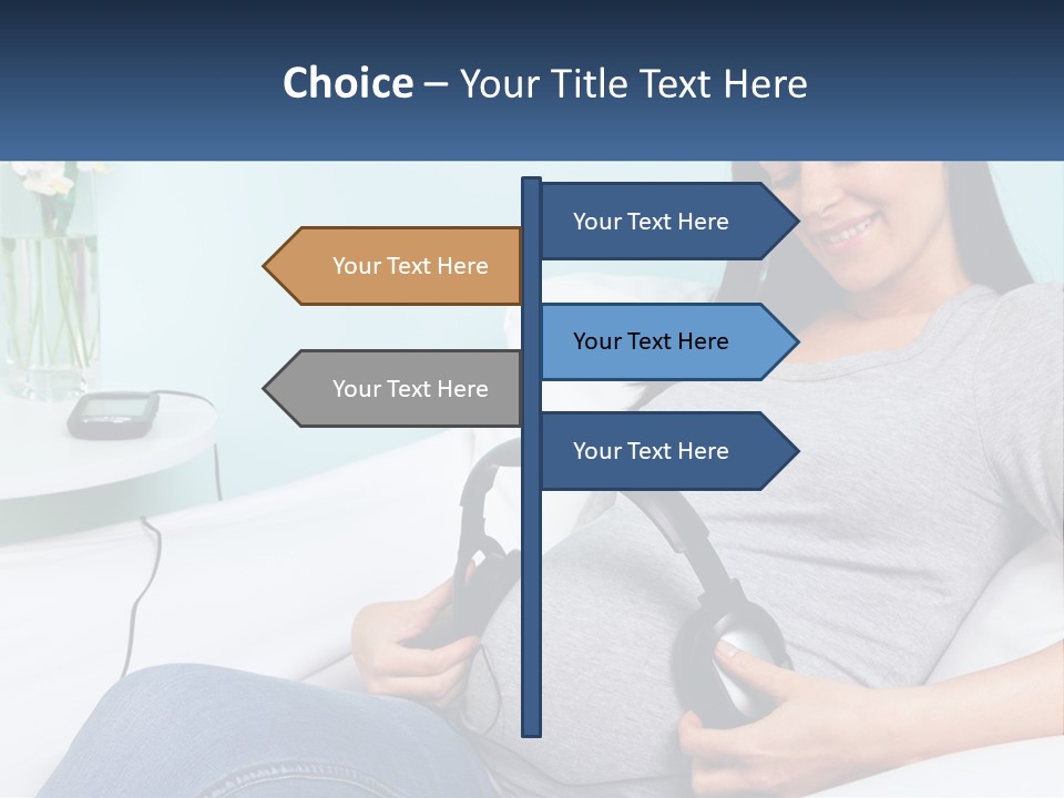 Foetus Thirties Listening PowerPoint Template