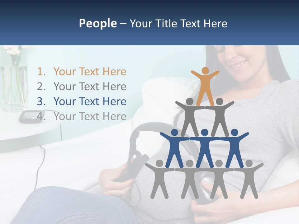 Foetus Thirties Listening PowerPoint Template