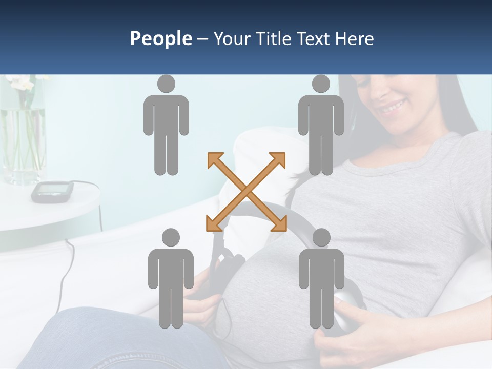 Foetus Thirties Listening PowerPoint Template