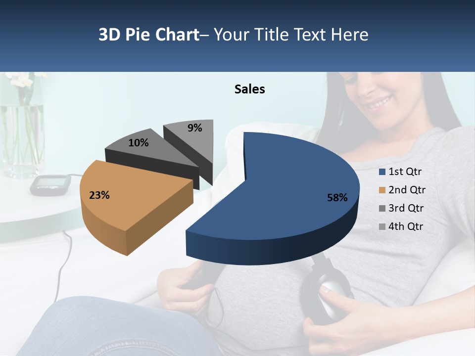 Foetus Thirties Listening PowerPoint Template