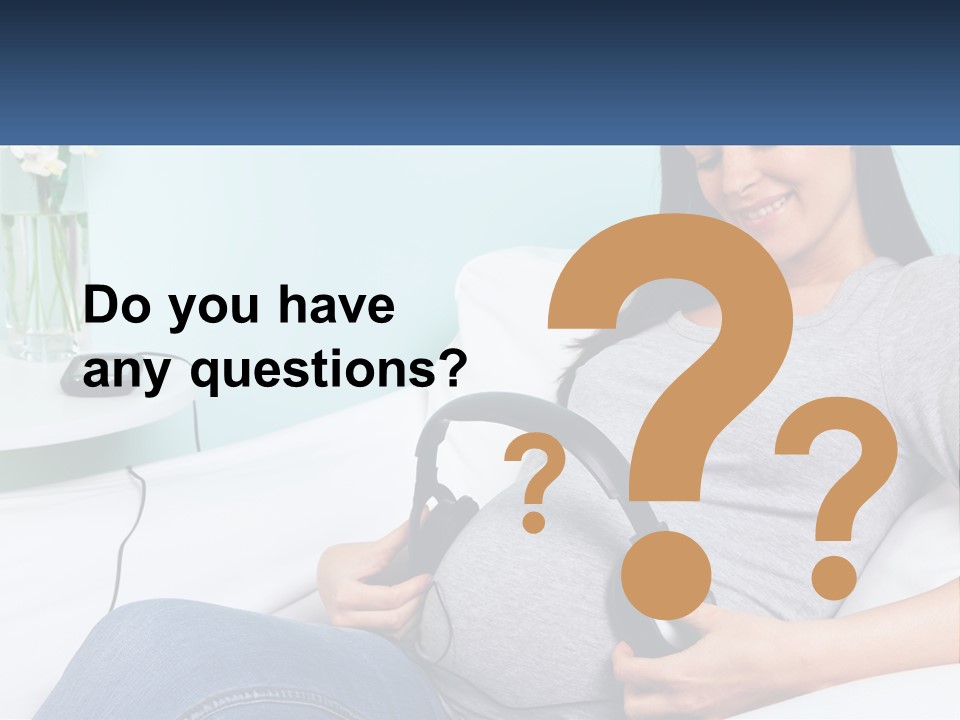 Foetus Thirties Listening PowerPoint Template
