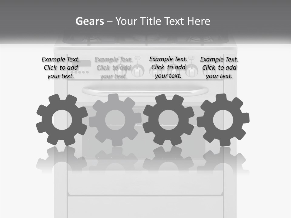 Kitchen Gasstove Utensil PowerPoint Template