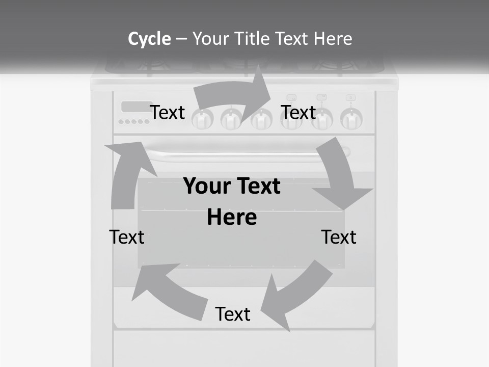 Kitchen Gasstove Utensil PowerPoint Template