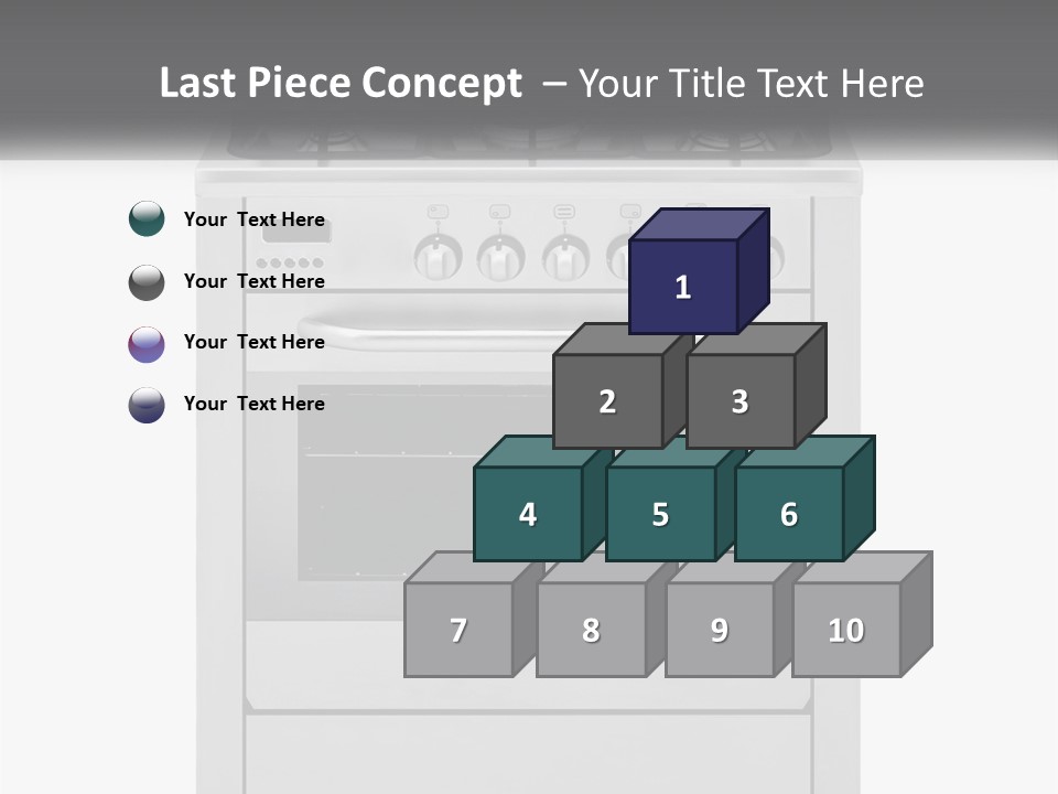 Kitchen Gasstove Utensil PowerPoint Template