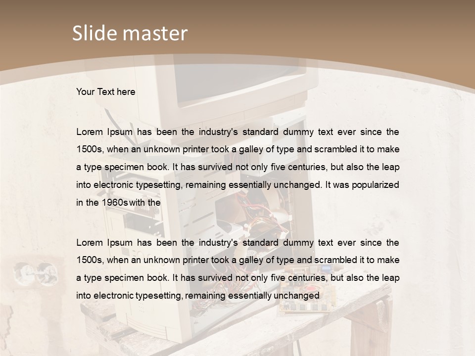 Garbage Business Pile PowerPoint Template