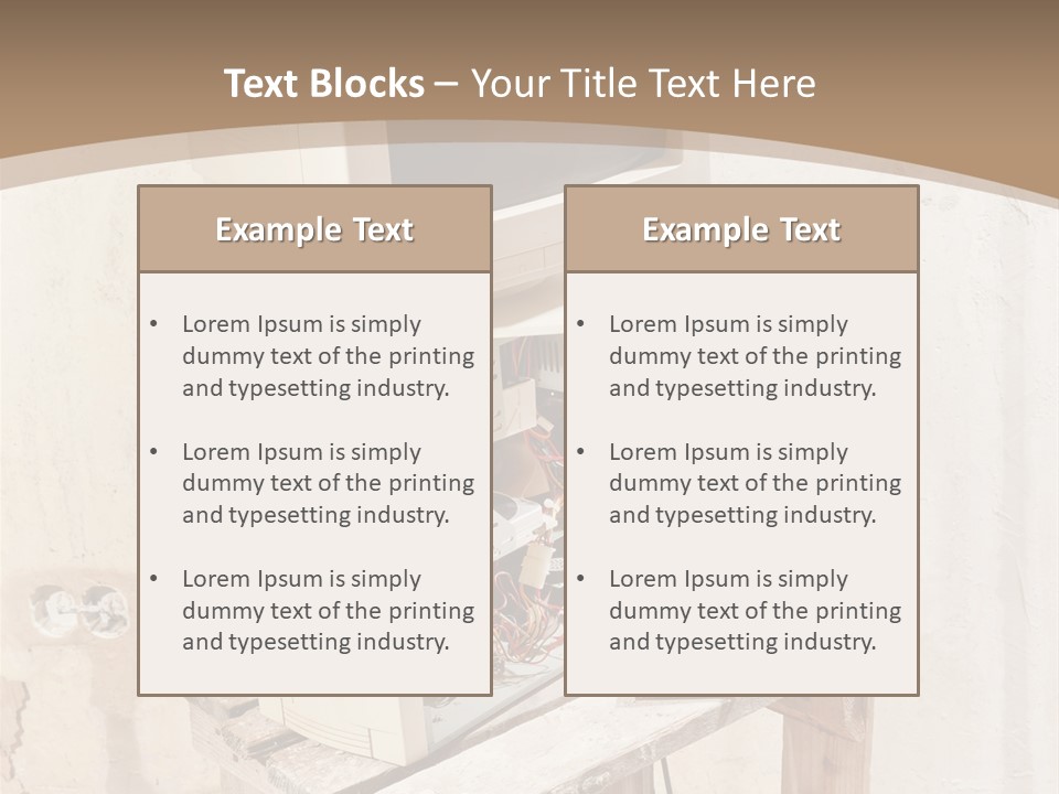 Garbage Business Pile PowerPoint Template