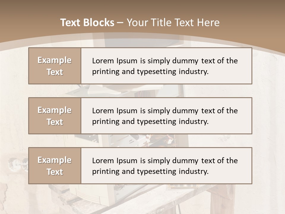 Garbage Business Pile PowerPoint Template