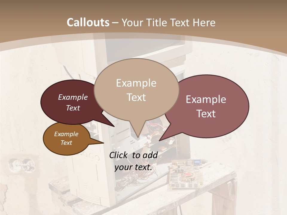 Garbage Business Pile PowerPoint Template