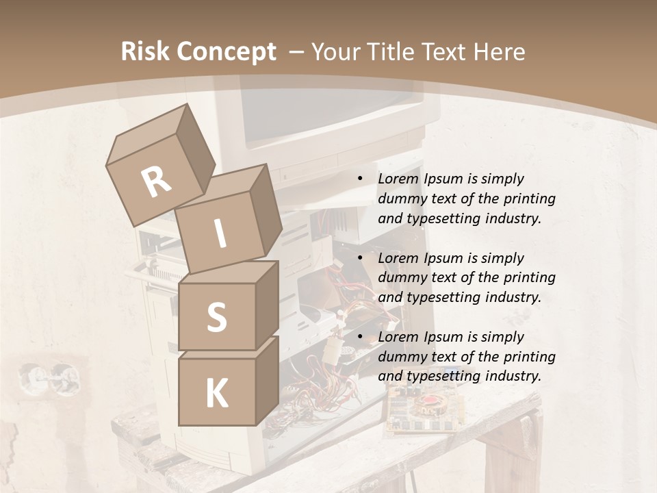 Garbage Business Pile PowerPoint Template