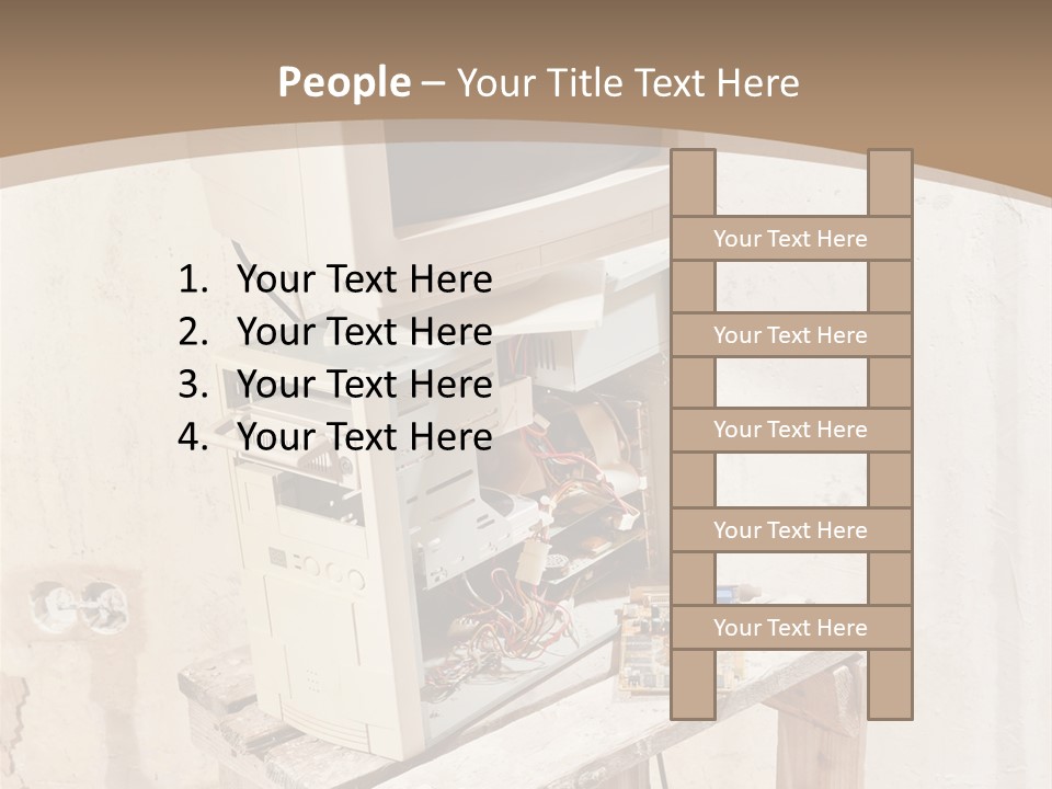 Garbage Business Pile PowerPoint Template